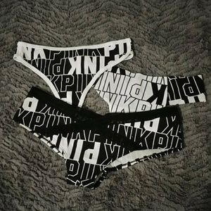 VS PINK panties set of 3 NWT